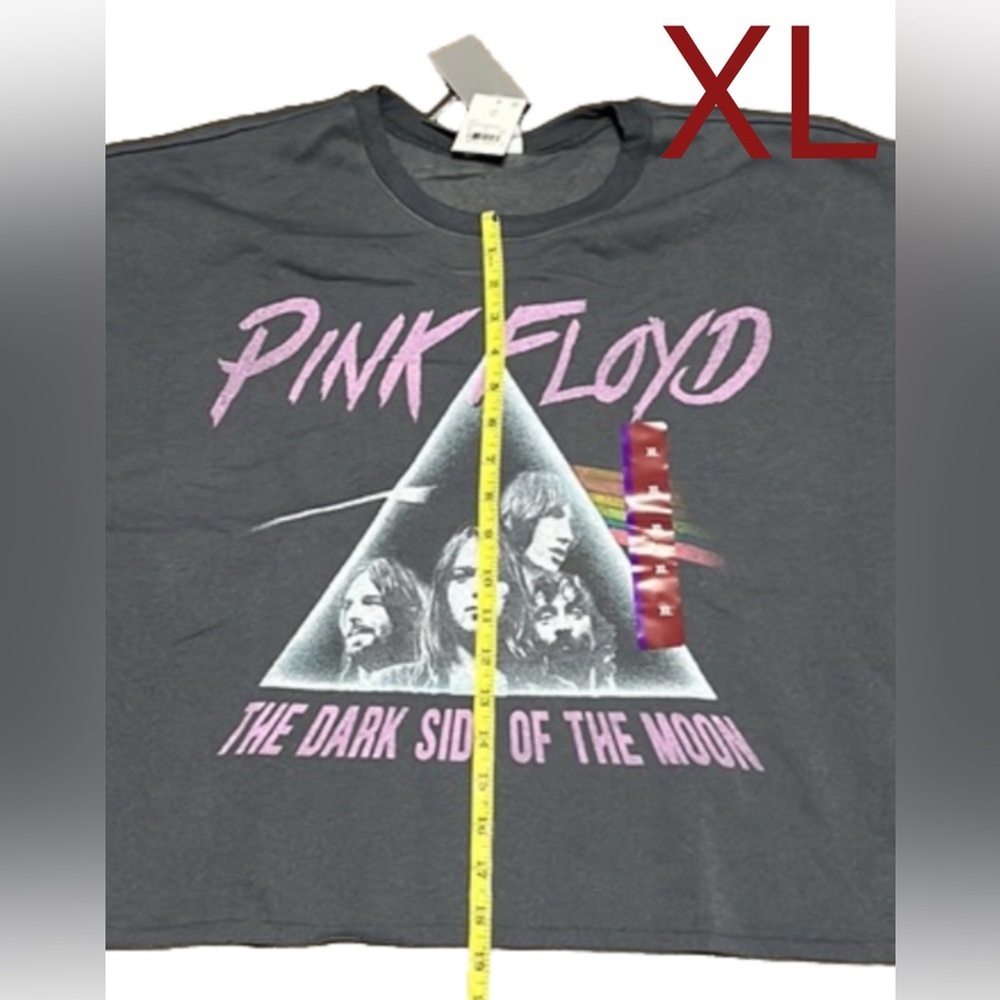 Pink Floyd Dark Side Of The Moon Grayson Threads Women Crop Pullover Sz L or XL - Picture 14 of 14